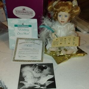Antique Doll Galleries 'Wishing On a Star' Porcelain Doll - White and Gold